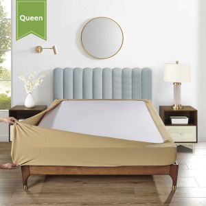 Stretchable Box Spring Wrap Full / Queen Latte