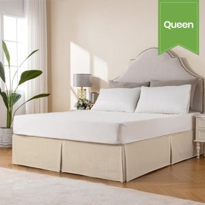 Queen Bed Skirt - White Horse