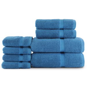 Belem 8 Pcs Towel Set | Evening Blue