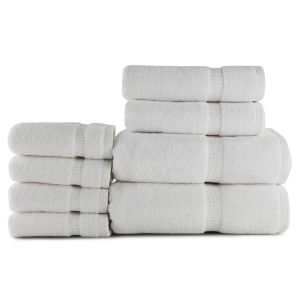 Belem 8 Pcs Towel Set | White