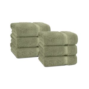 Belem 6 Pcs Hand Towels | Sage Green 16 x 30
