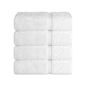 Belem 4 Pcs Bath Towel 27 x 50 | White
