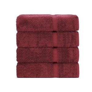 Belem 4 Pcs Bath Towel 27 x 50 | Cherry Cola