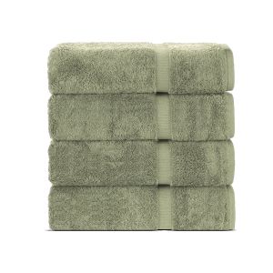 Belem 4 Pcs Bath Towel 27 x 50 | Sage Green Bath Towels