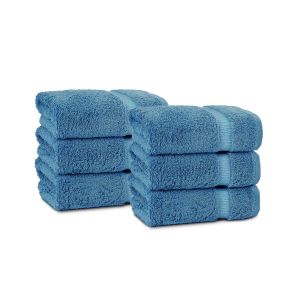 Belem 6 Pcs Hand Towels 16 x 30 | Evening Blue